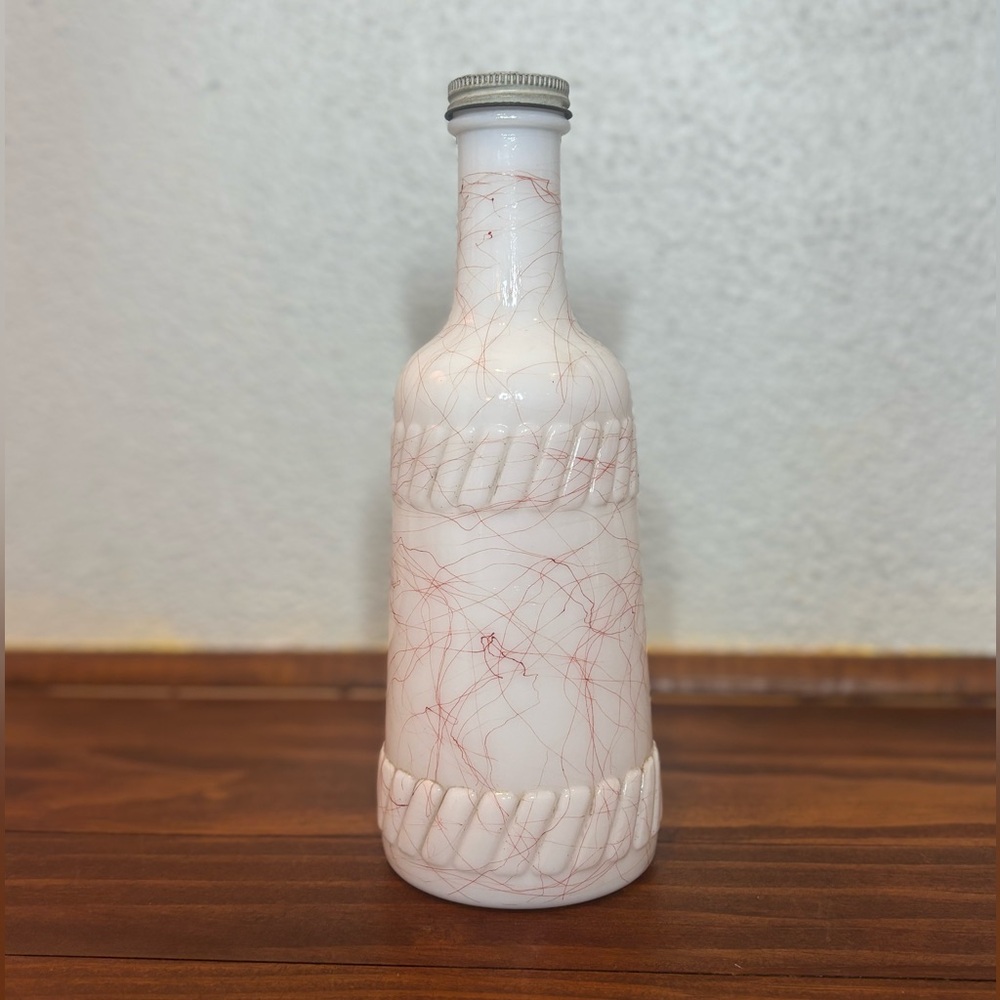 Vintage Hazel Atlas Milk Glass Bottle